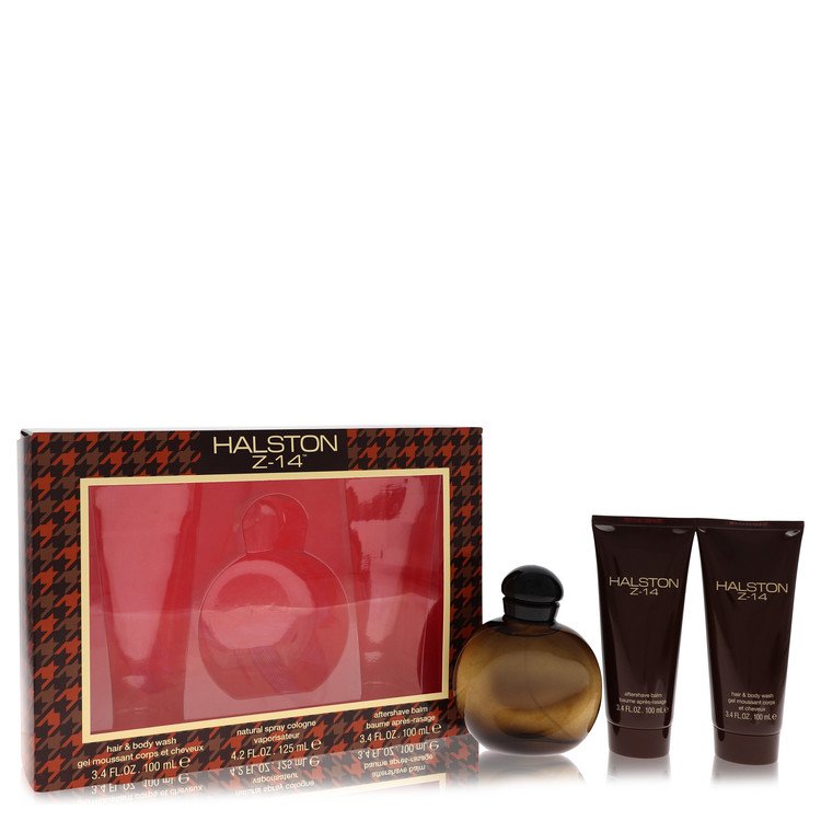 Halston Z-14 by HalstonGift Set -- 4.2 oz Cologne Spray + 3.4 oz After Shave Balm + 3.4 oz Hair & Body WashHalston--