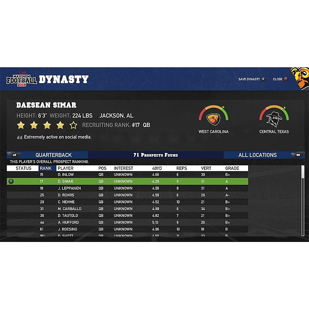 Doug Flutie's Maximum Football 2019 Championship Edition - Xbox One