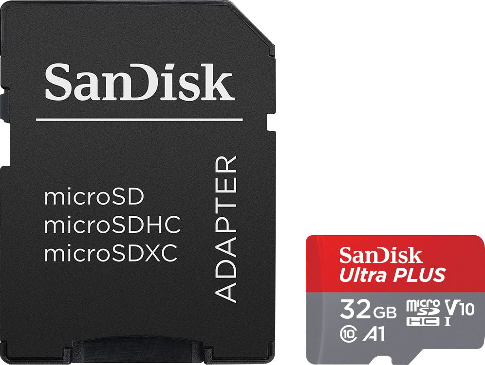 Sandisk - Ultra Plus 32Gb Microsdhc Uhs-I Cart��o De Mem��ria-Sdsqub3-032G-Ancia