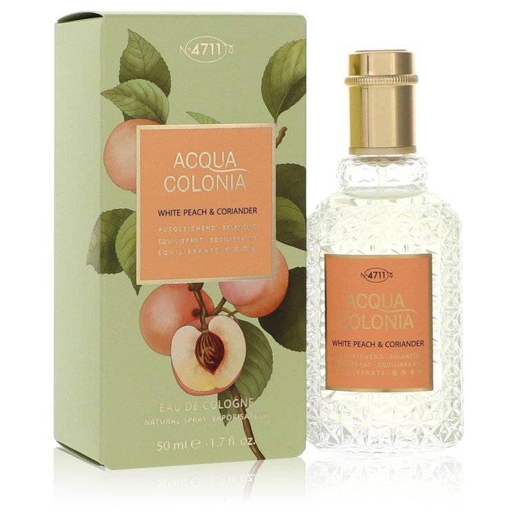 4711 Acqua Colonia White Peach & Coriander by 4711Eau De Cologne Spray (Unisex) 1.7 oz47111.7 oz