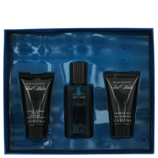Cool Water by DavidoffGift Set -- 1.4 oz Eau De Toilette Spray +1.7 oz After Shave  Balm+ 1.7 oz Shower GelDavidoff--