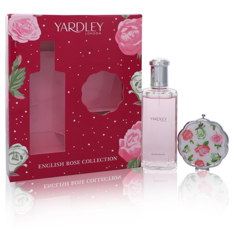 English Rose Yardley by Yardley LondonGift Set -- 4.2 oz Eau De Toilette Spray + Compact MirrorYardley London--