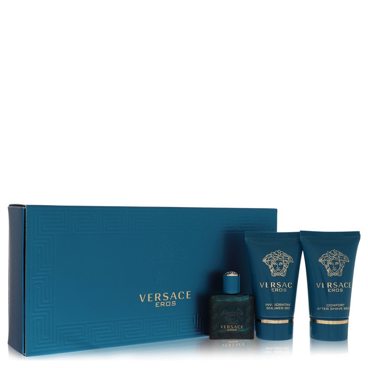 Versace Eros by VersaceGift Set -- .17 oz Mini EDT + .8 oz Shower Gel + .8 oz After Shave BalmVersace--