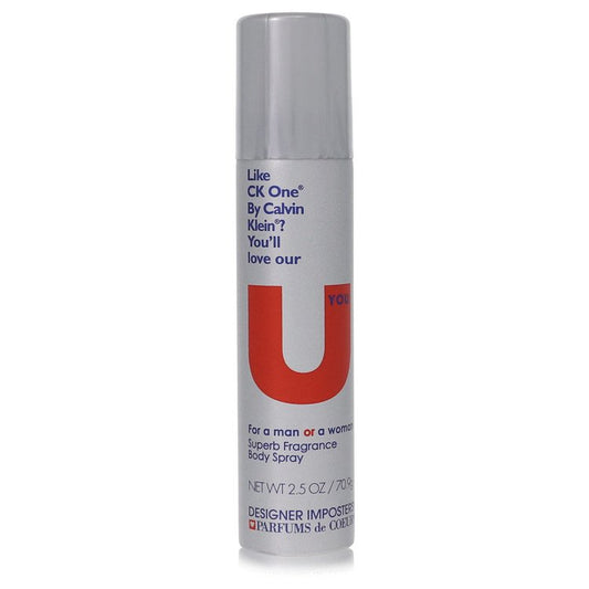 Designer Imposters U You by Parfums De CoeurDeodorant Body Spray (Unisex) 2.5 ozParfums De Coeur2.5 oz