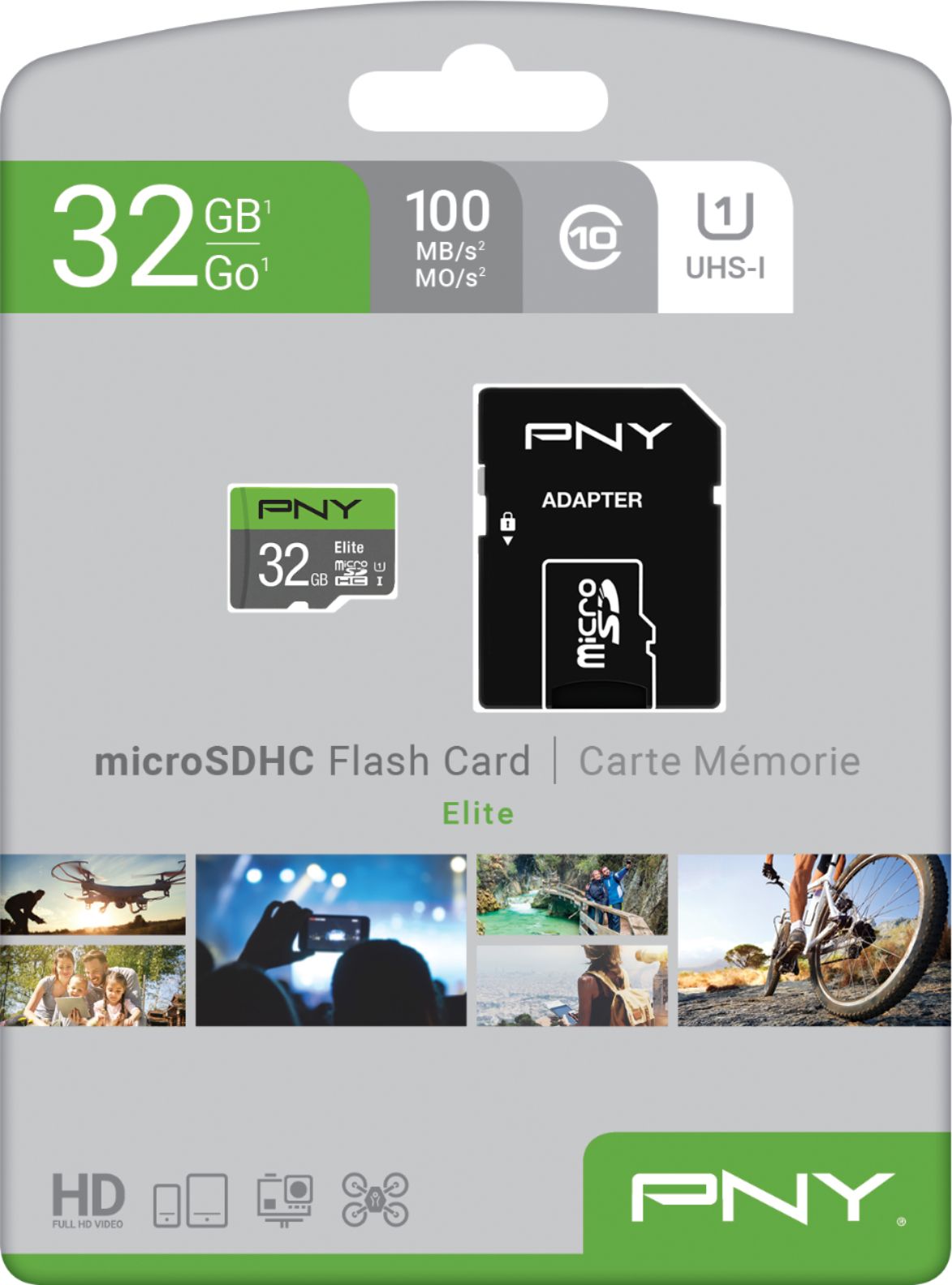 Pny - 32Gb Microsdhc Uhs-I Cartão De Memória-P-Sdu32Gu185Gw-Ge