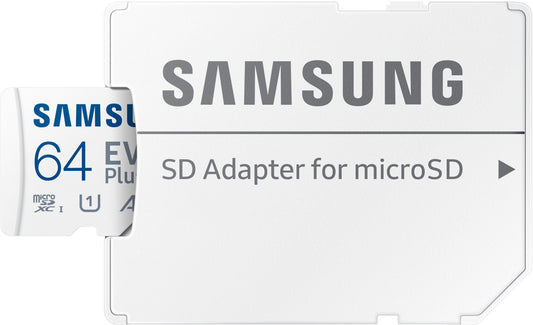 Samsung - Evo Plus 64Gb Microsdxc Uhs-I Memory Card With Adapter-Mb-Mc64Ka/Am